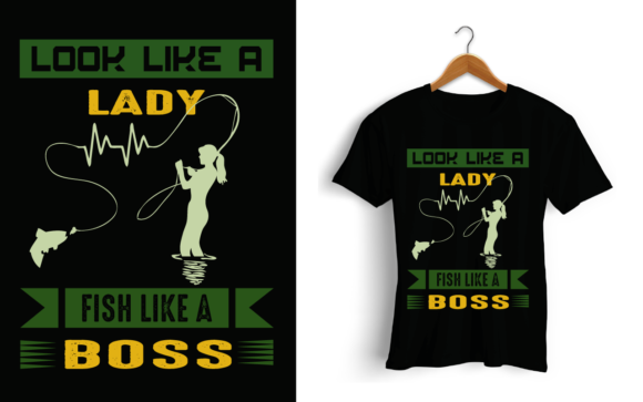 Amazing Fishing Typography for T-Shirt Graphics & Print