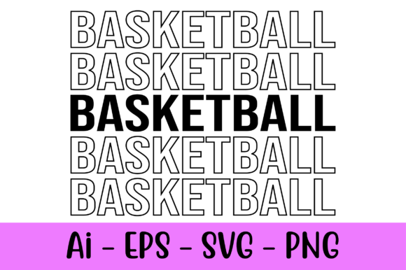 Basketball T-shirt Design SVG for Print Templates