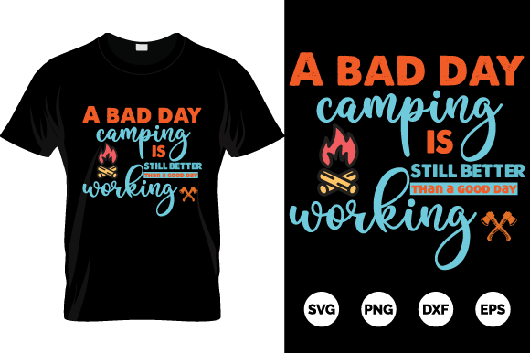Camping Tshirt Design Graphics and Print Templates