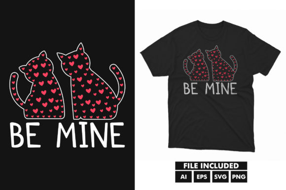 Cat Paw Valentine Heart SVG: Graphics for T-Shirt Designs