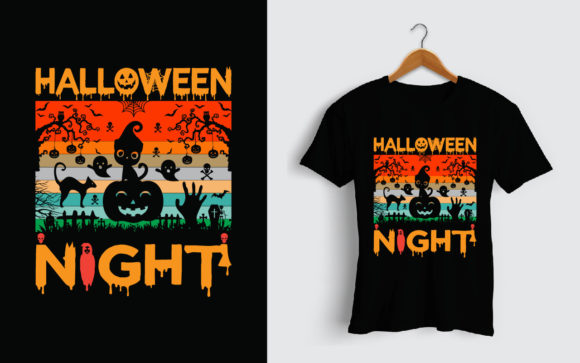 Halloween Night Party T Shirt Design