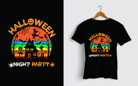 Halloween Party T Shirt Design: Graphics & Print Templates