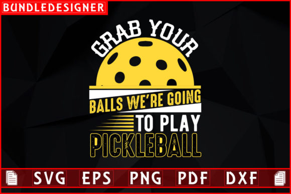 Pickleball Svg T-Shirt Design: Graphics & Print Templates