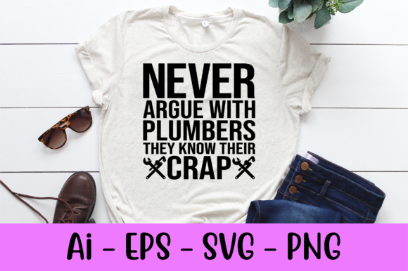 Plumber T-shirt Design Svg: Graphics for Print Templates