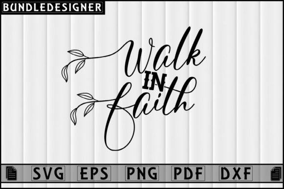 Walk in Faith: Graphics for Print Templates